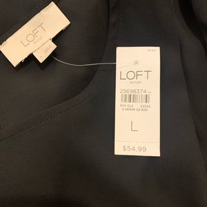 Loft black and white shirt